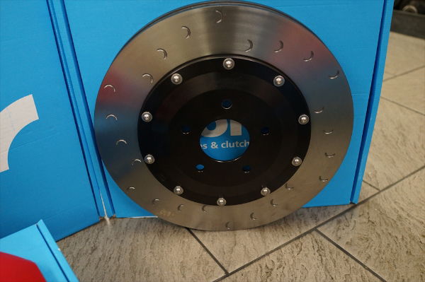 Alcon F97Y01-07F7F-RED 343mm Front Brake Kit: Evo 4-9 - RED Callipers Kit