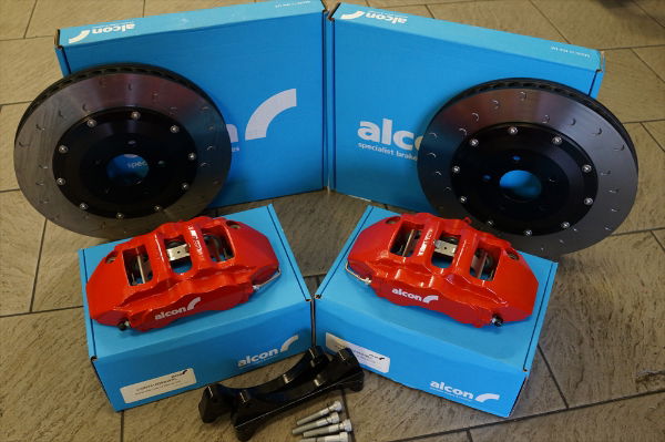 Alcon F97Y02-07F7F-RED 365mm Front Brake Kit: Evo 4-9 - RED Callipers Kit