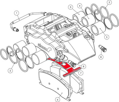 Alcon SSA4436X688 Replacement Anti-Rattle Clip - Subaru