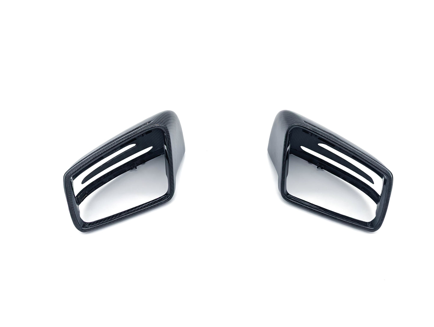 Basic Carbon Mercedes-Benz W204 W207 W221 Dry Carbon Fibre Mirror Covers (Inc. A200, C220, GLK300 & S550)