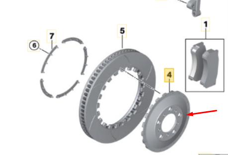 Alcon BAD2129X1687 BMW M2 CS Racing - Disc Bell