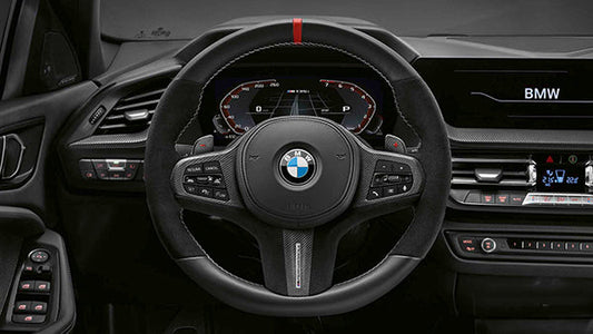 Genuine BMW M Performance F40 F44 G20 G29 Leather Carbon Steering Wheel Cover (Inc. M135ix, , M235iX, M340i & Z4 M40i) - ML Performance EU