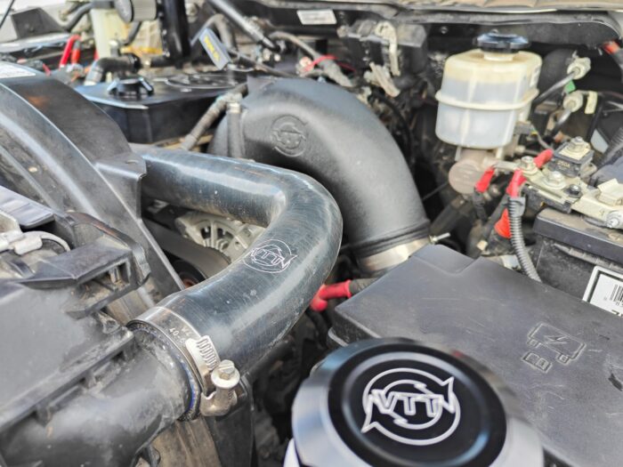 VTT-CUMMINS-UPPERHOSE 2010-2018 (Single Rad) 6.7 Cummins 7-Ply Silicone Upper Radiator Hose