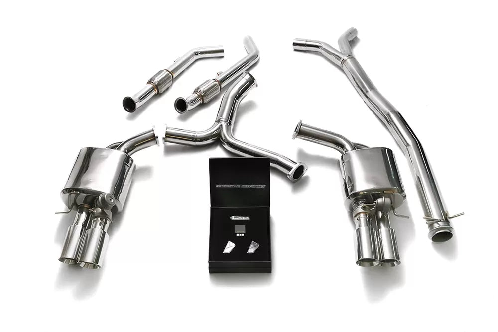 Valvetronic Exhaust System for Brabus Diffuser Mercedes-Benz AMG W205 C43 with Carbon Tips | ML Performance Car Parts
