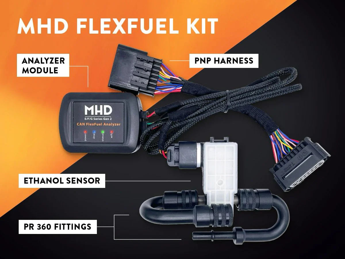 MHD BMW B58 N55 S55 S58 CAN FlexFuel Analyzer QuickInstall Kit (Inc. M340i, M2 Competition, M3 & X4M)