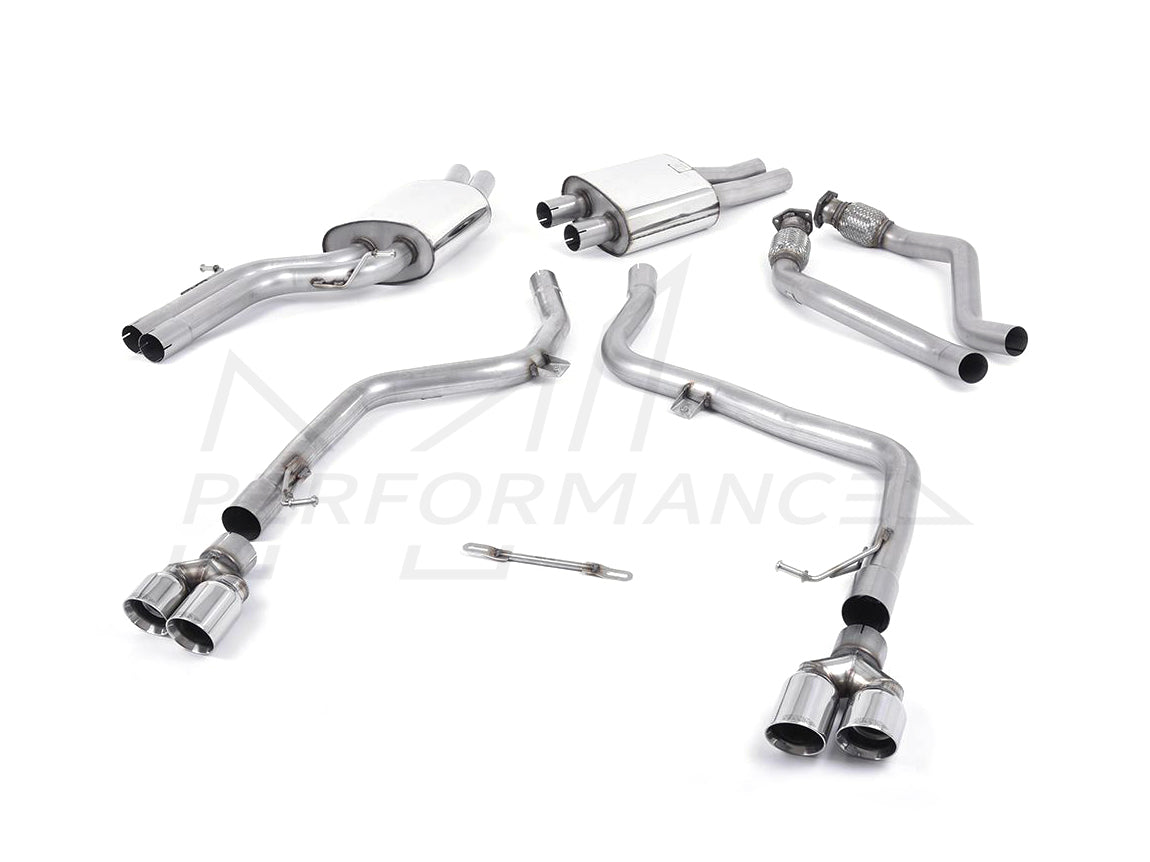 MillTek Audi B8 S4 Race Cat-Back Exhaust - ML Performance EU