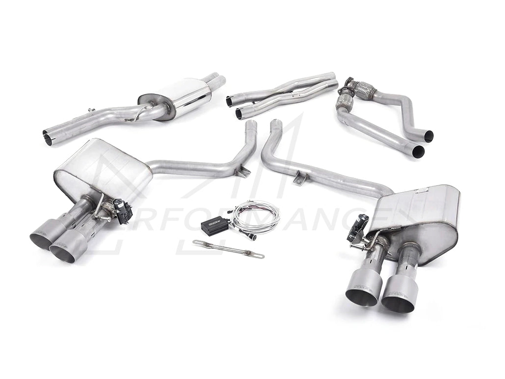 MillTek Audi B8.5 Valved Cat-Back Exhaust (S4 & S5) - ML Performance EU