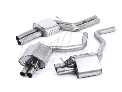 MillTek Audi C7 Non-Resonated Cat-Back Exhaust (RS6 & RS7) - ML Performance EU