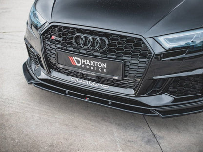 Maxton Design Audi 8V.5 RS3 Sportback & Saloon Front Splitter V.4 - ML Performance EU