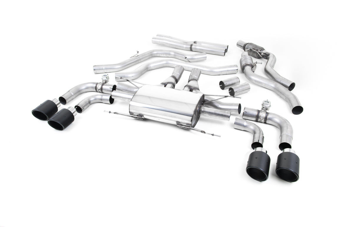 MillTek Alfa Romeo Giulia Quadrifoglio 2.9 V6 Bi-Turbo Cat-Back Exhaust (Non OPF/GPF Models) - ML Performance EU