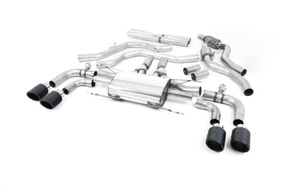 MillTek Alfa Romeo Giulia Quadrifoglio 2.9 V6 Bi-Turbo Cat-Back Exhaust (Non OPF/GPF Models) - ML Performance EU