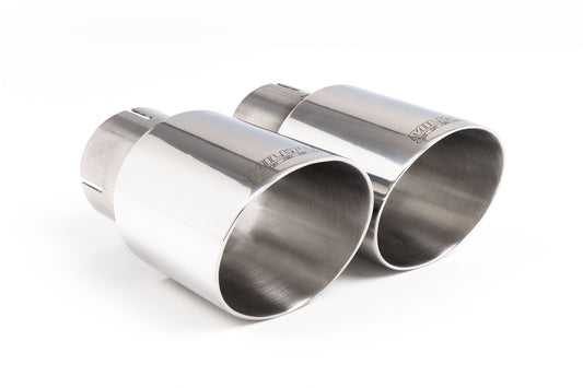 MillTek Audi BMW Ford VW Round 90mm Polished GT90 Exhaust Tip - ML Performance EU