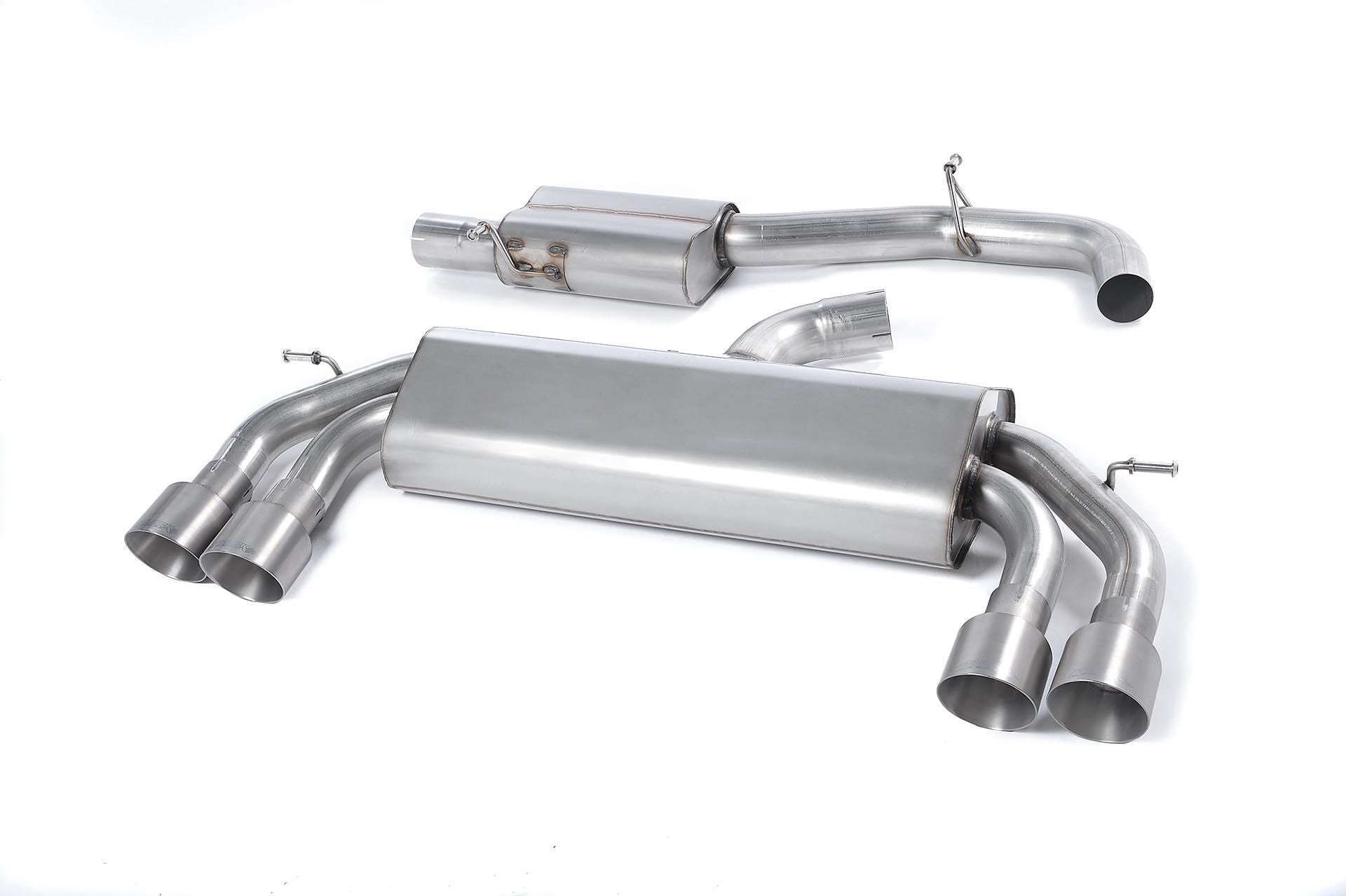 MillTek Audi 8V S3 Resonated Cat-Back Exhaust (Non-Valved) - ML Performance EU