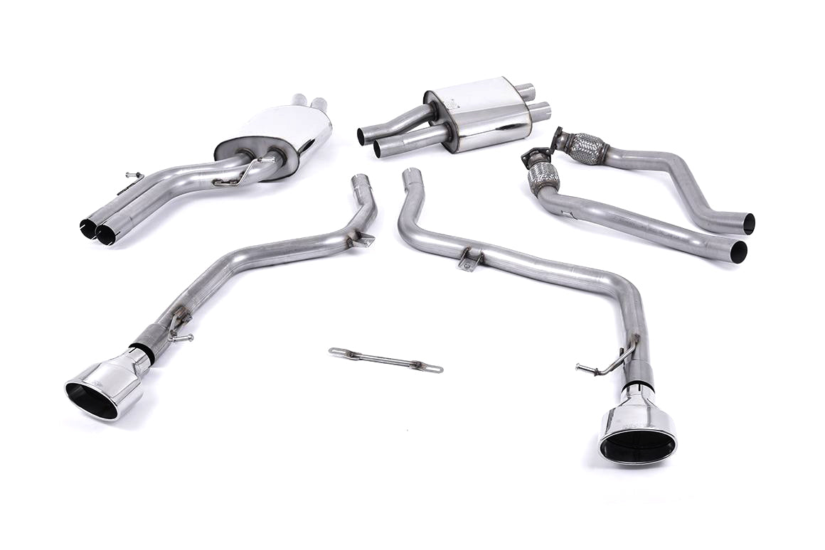MillTek Audi S5 B8 Non-Resonated Race Cat-Back Exhaust