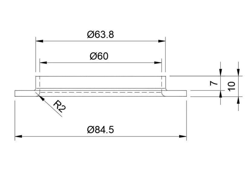 Millway Motorsport MW10395 Adapter for racing springs 60mm to 65mm (2.5 inch)