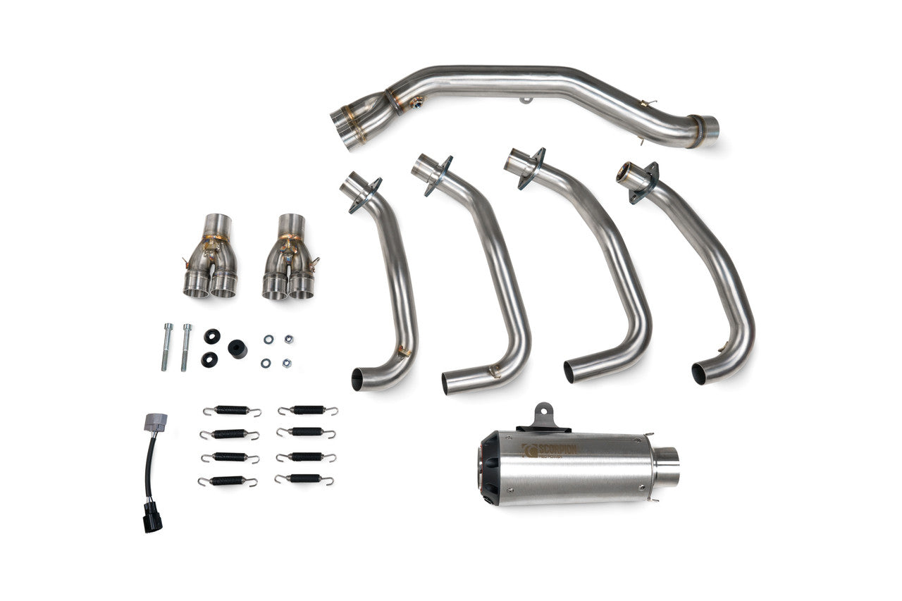 Scorpion PKA146SYSSEO Red Power Full System Stainless Steel Sleeve ZX-4RR - 2023