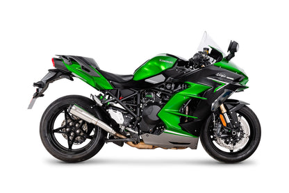 Scorpion PKA147SEO Red Power Slip-on Stainless Steel Sleeve - Ninja H2 SX - 2022