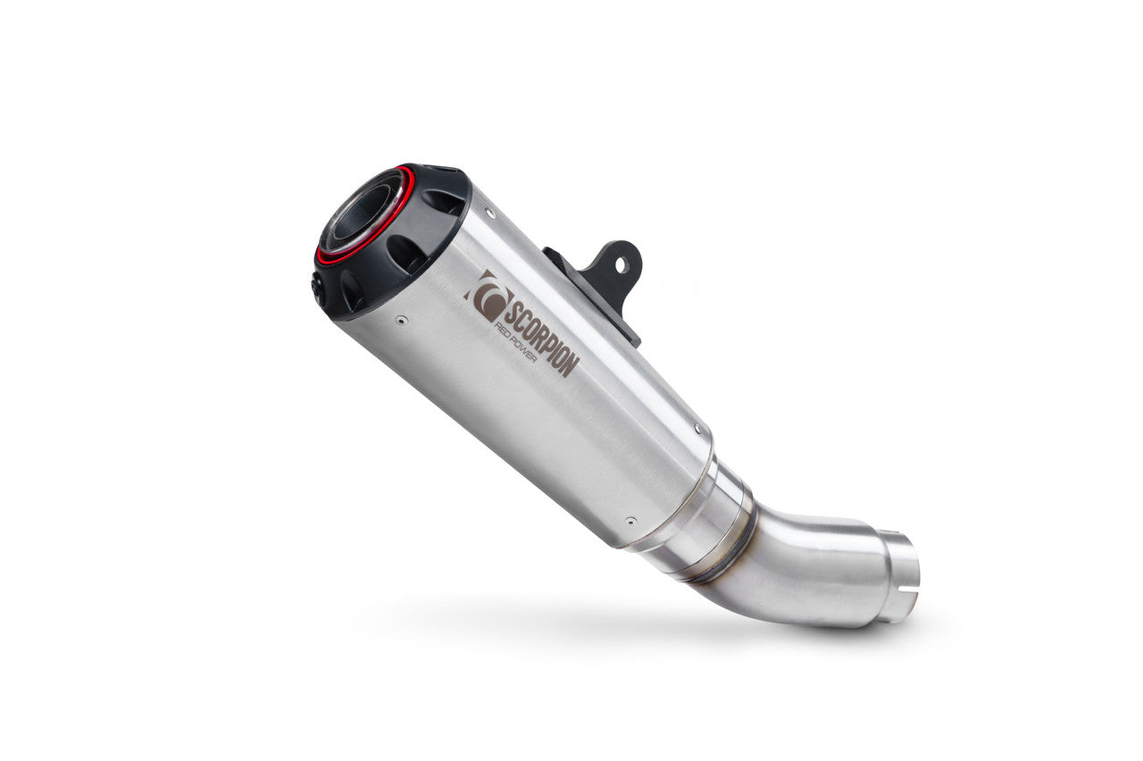 Scorpion PKA148SEO Red Power Slip-on Brushed Stainless Steel Sleeve - Ninja ZX-10R - 2021