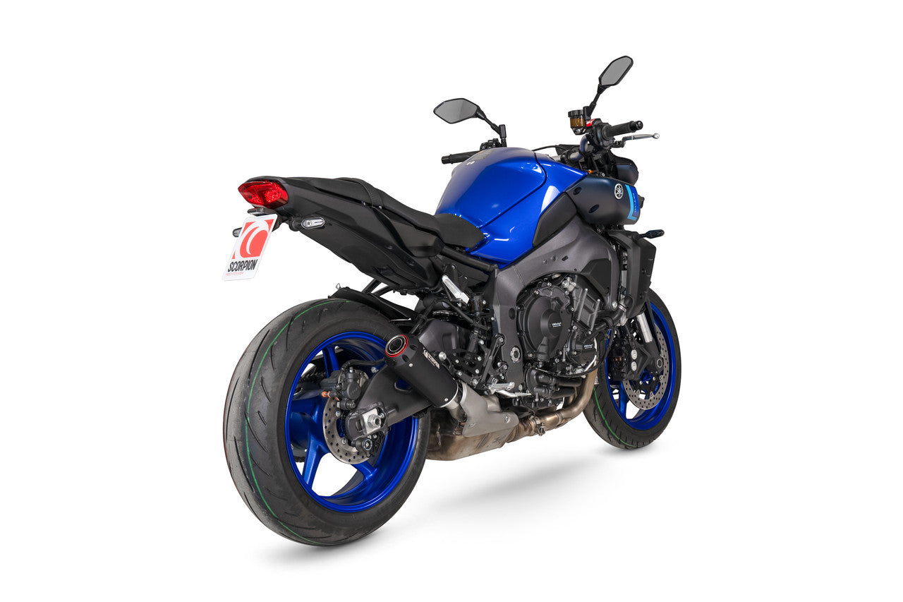 Scorpion PYA126BCER Red Power Slip-on Black Ceramic Coated Sleeve - MT-10 - 2022