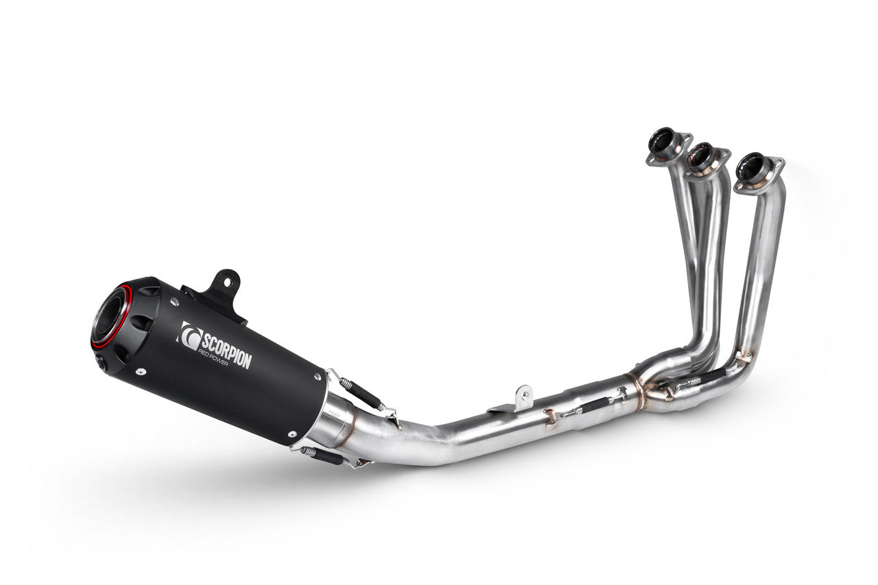 Scorpion PYA130SYSBCER Red Power Full System Black Ceramic Coated Sleeve - MT-09 - 2024