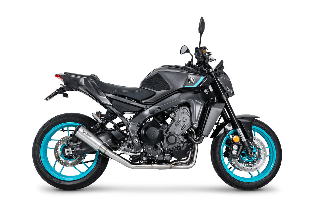 Scorpion PYA130SYSSEO Red Power Full System Brushed Stainless Steel Sleeve - MT-09 - 2024