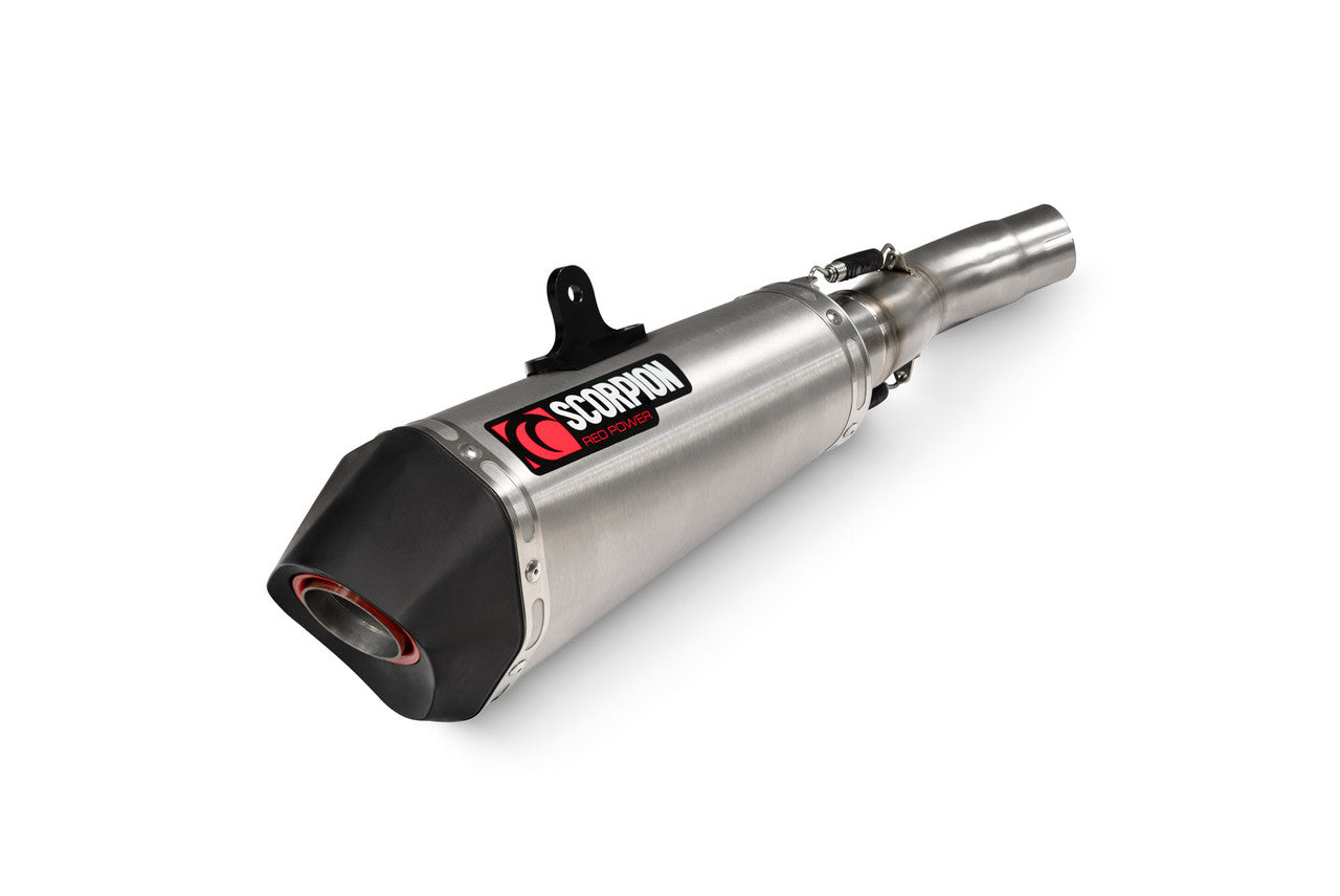 Scorpion RCF50SEO Serket Taper Slip-on Brushed Stainless Steel Sleeve - 650 MT - 2022