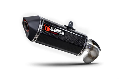 Scorpion RKA137CEO Serket Parallel Slip-on Carbon Fibre Sleeve. Fits With Panniers - Ninja 1000 SX - 2020 - 2024