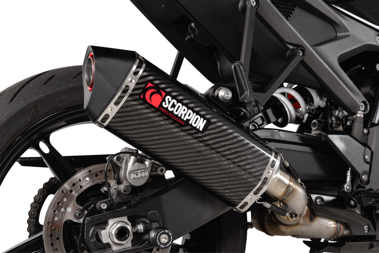 Scorpion RKT96CEO Serket Parallel Slip-on Carbon Fibre Sleeve - KTM 990 Duke - 2024-2025