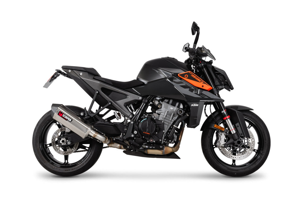 Scorpion RKT96SEO Serket Parallel Slip-on Brushed Stainless Sleeve - KTM 990 Duke - 2024-2025