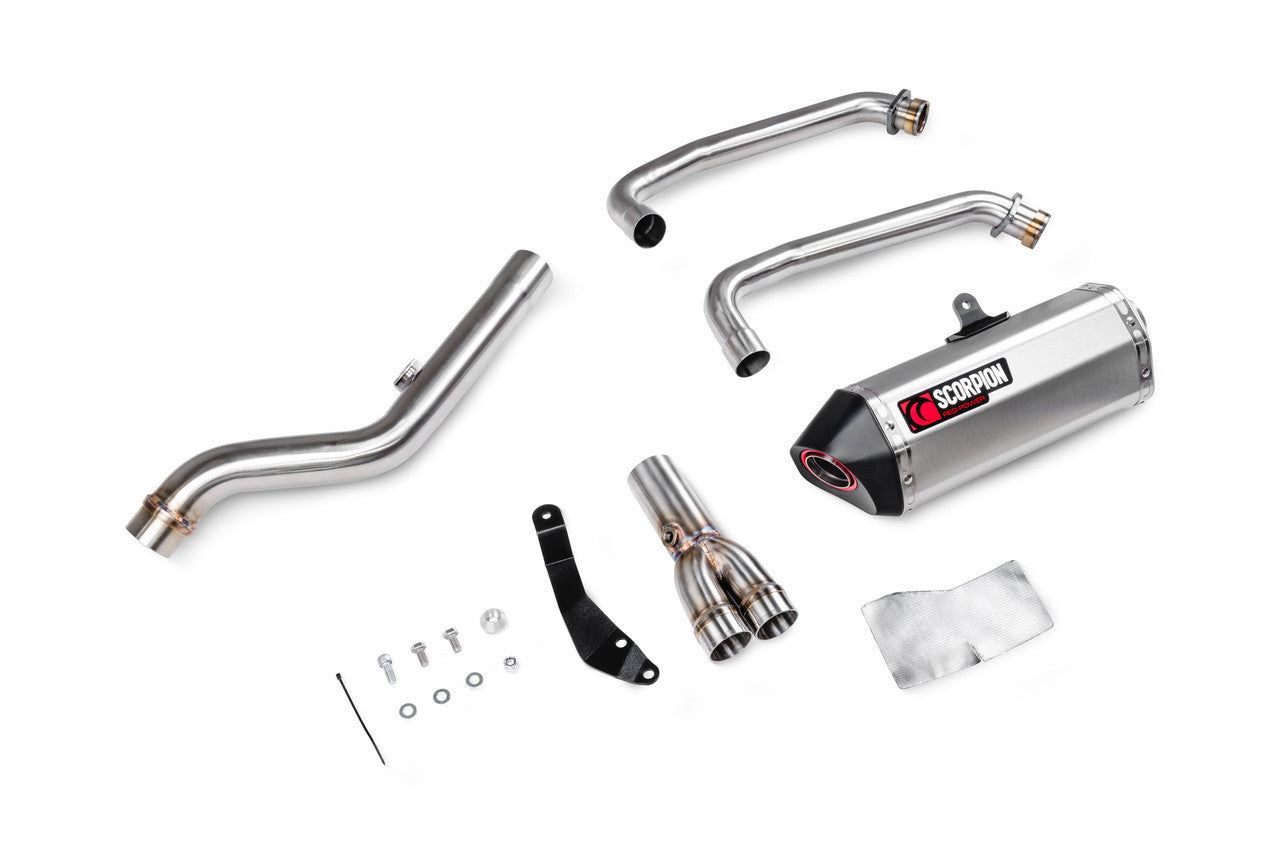 Scorpion RSI130SYSSEO Serket Parallel Full System Stainless Steel Sleeve - GSX-8R - 2024