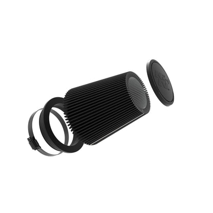 K&N RU-3135HBK Dryflow Universal Air Filter - 5"FLG, 6-1/2" B, 4-3/8" T, 7"H