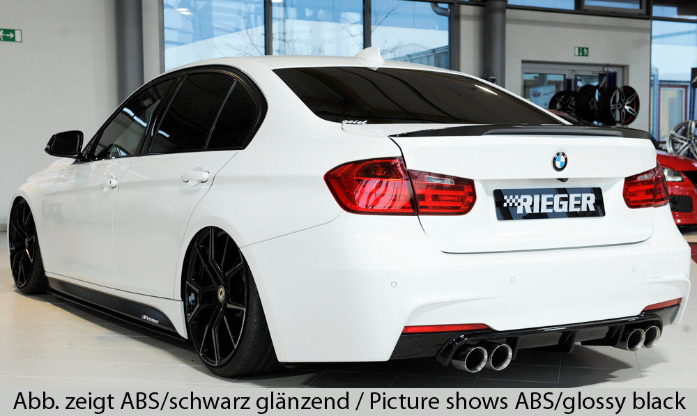 Rieger BMW 3 Series F30 F31 Rear Quad Diffuser (Inc. 320i, 335i & 340i) - ML Performance EU