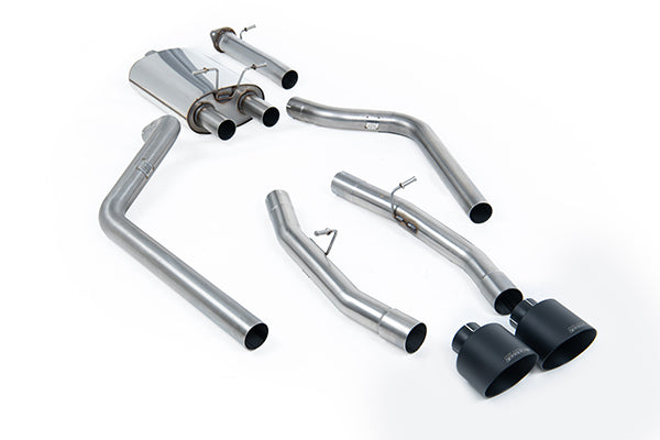 Milltek SSXDOD105 Dodge / RAM Cat-Back Standard Version (No Cut Out) With 5.5' Cerakote Black Tips (Inc. 1500)