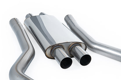 Milltek SSXFD437 Ford Dual Quad Outlet With Active Valves Resonated With Gt-100 Burnt/Blue Titanium Trims  (Inc. Mustang)