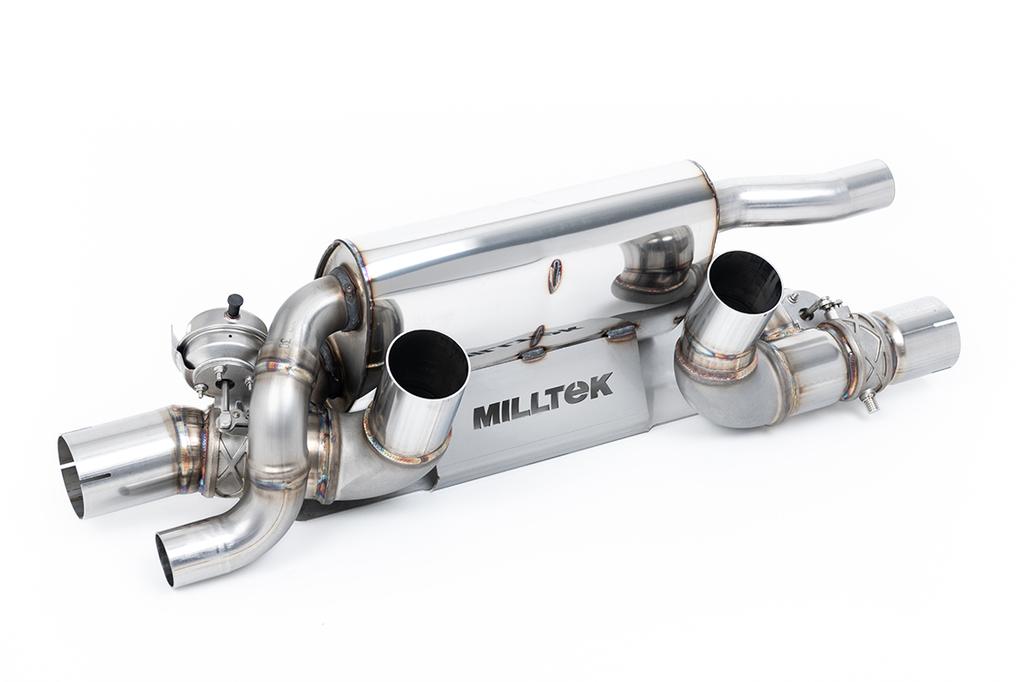 MillTek-SSXPO202-Rear Silencer(s) Works with PSE Equipped Cars Only with JET-115 Carbon Tips | ML Performance Car Parts