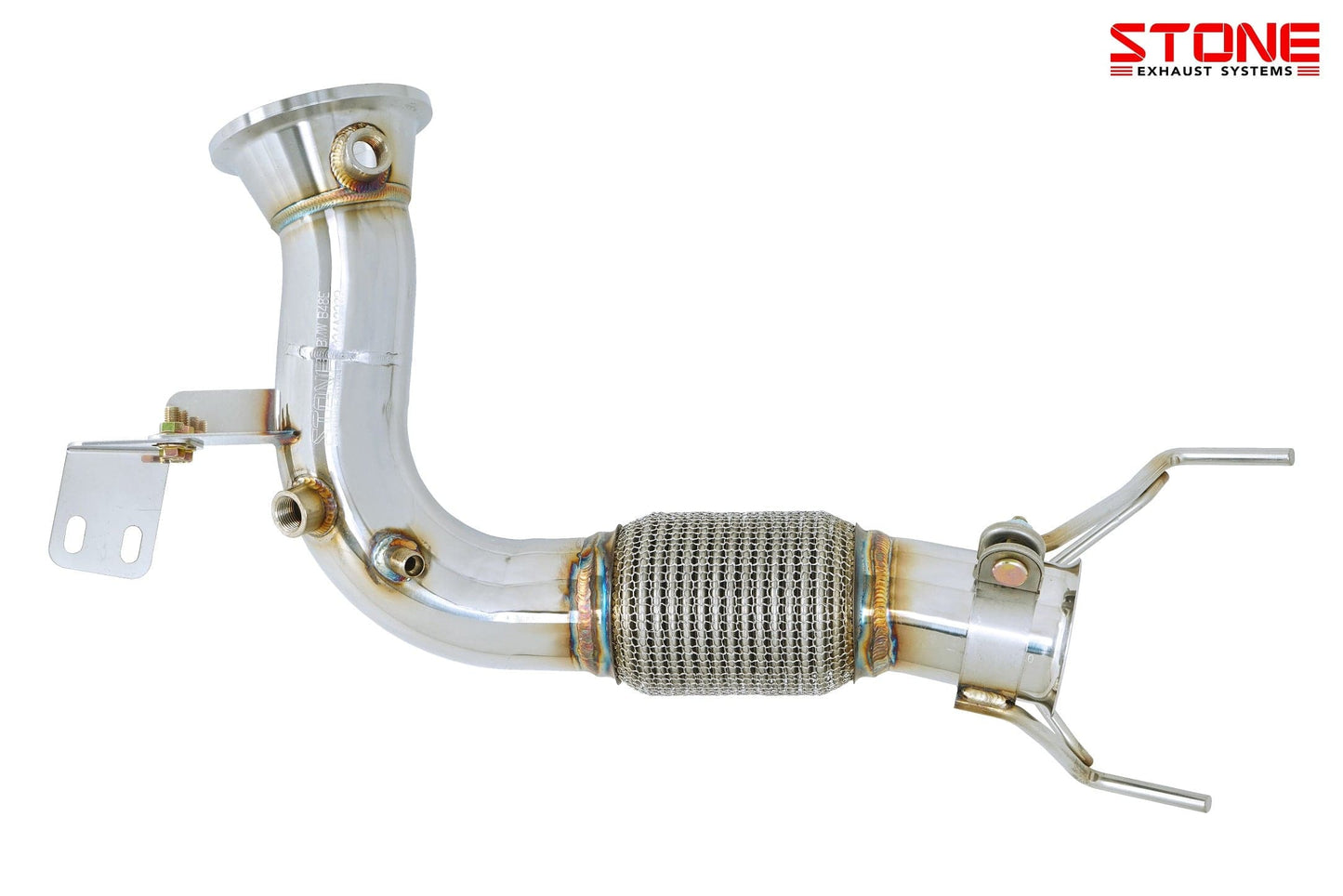 Stone Exhaust BMW B48E F40 F44 Catless Downpipe (M135ix & M235ix) | ML Performance EU