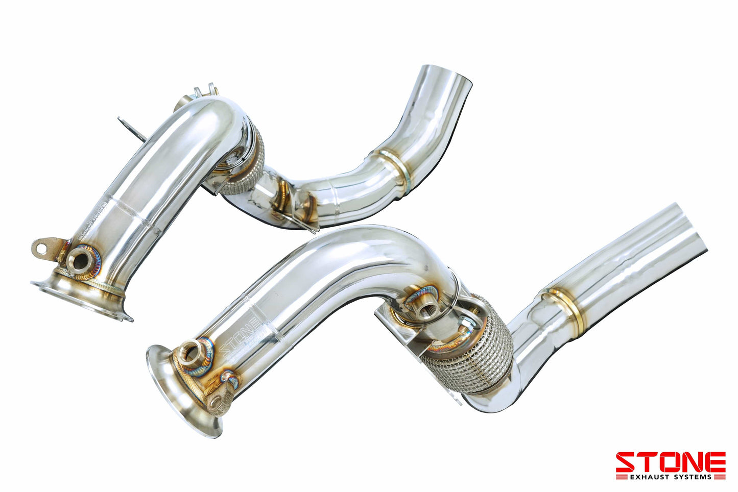 Stone Exhaust BMW S63M F90 F91 F92 F93 Catless Downpipe (M5 & M8) | ML Performance EU