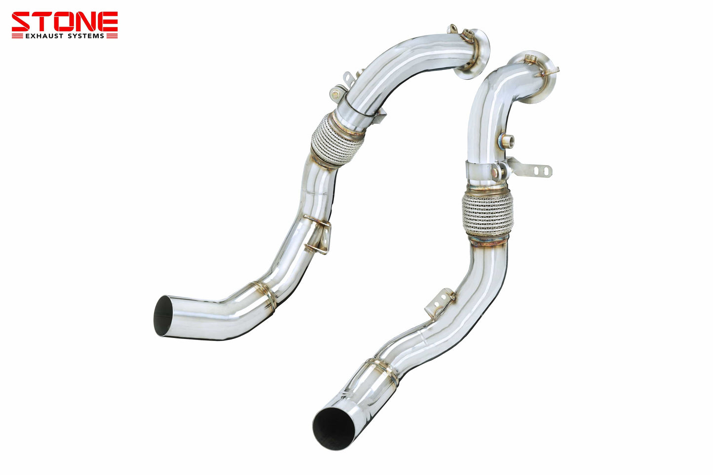 Stone Exhaust BMW S63M F90 F91 F92 F93 Catless Downpipe (M5 & M8) | ML Performance EU