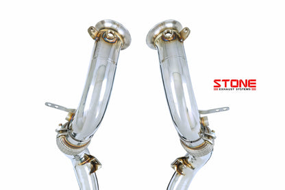 Stone Exhaust BMW S63M F90 F91 F92 F93 Catless Downpipe (M5 & M8) | ML Performance EU