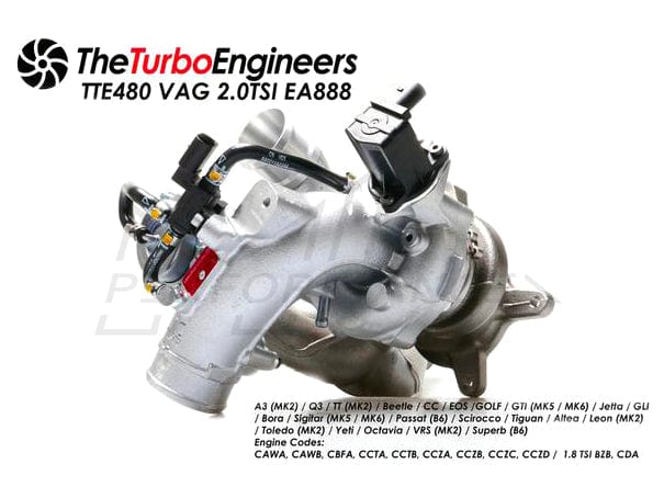 TTE VW 2.0T TSI Turbocharger Upgrade TTE480 EA888 Gen1 (Golf GTI Leon FR Scirocoo) - ML Performance EU