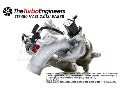 TTE VW 2.0T TSI Turbocharger Upgrade TTE480 EA888 Gen1 (Golf GTI Leon FR Scirocoo) - ML Performance EU