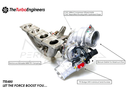TTE VW/Audi 2.0T TFSI Turbocharger Upgrade TTE480+ EA113 (A3, TT, Beetle & Golf) - ML Performance EU
