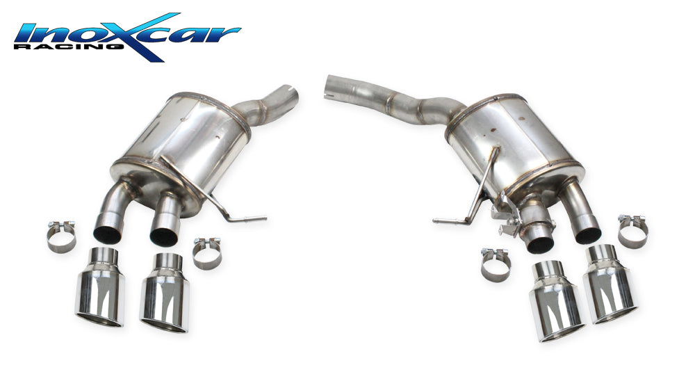 InoXcar VALV.MACAN.10.XR11 Porsche Macan S Serie Rear Silencer With End Pipe 2 X Diam. 110 X-Race R+L + Valve Assembly With Original Electric Engine 1 | ML Performance EU Car Parts