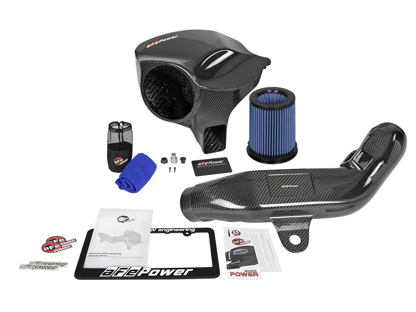 aFe BMW F87 M2 Black Series Momentum Carbon Fiber Cold Air Intake System with Pro 5R Filter - ML Performance EU