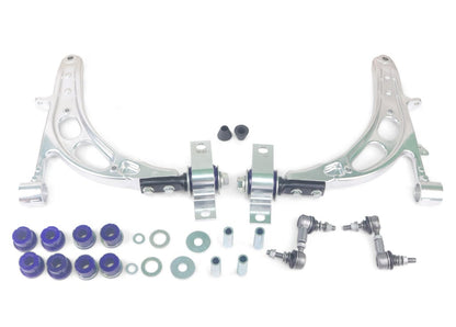 SuperPro ALOY0020K Alloy Front Lower Control Arm Kit - GC/GD Subaru Impreza WRX/STI (Anti-Lift, HD End Links)
