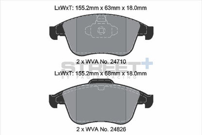 PAGID Racing T8191SP2001 STREET+ Brake Pads