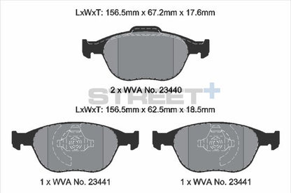 PAGID Racing T8174SP2001 STREET+ Brake Pads