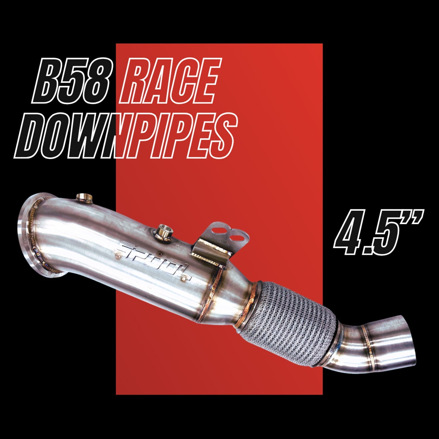 Spool Performance SP-B58-DP B58 Stainless Steel Downpipe Upgrade 4.5" [Race Downpipes] | ML Performance Car Parts