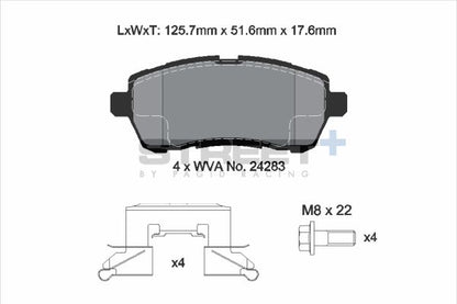 PAGID Racing T8187SP2001 STREET+ Brake Pads