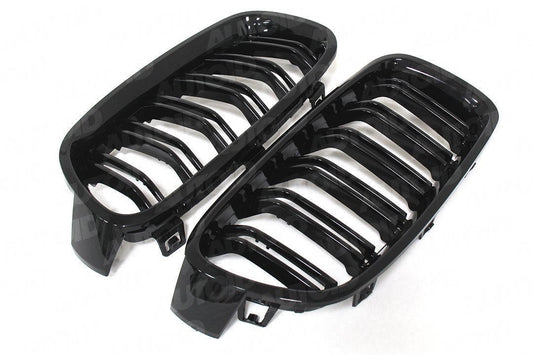 AUTOID BMW F32 F80 F82 F83 Gloss Black Kidney Grilles (Inc. 430i, 440i, M3 & M4) - ML Performance EU